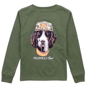 Properly Tied Kids Long Sleeve Tee - Green